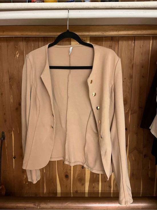 Jackets & Blazers - Women's Cream Button-Front Blazer Jacket